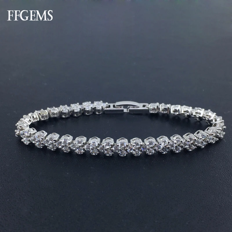 FFGems Мода Zicon Bracelete Гривна Елегантни Дамски Бижута Вечерни Сватбени Подаръци
