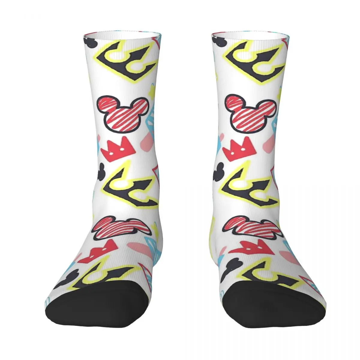 Gdom Hearts Рисунки с Молив В Стил Чорапи За Възрастни Чорапи Унисекс, мъжки Чорапи, дамски Чорапи