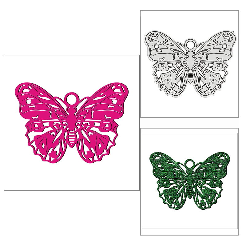 Новост 2021 г., Изящна Бяла Пеперуда, Метални Режещи Печати за 