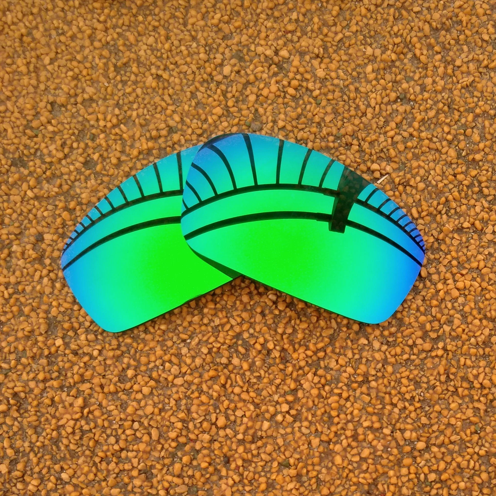 Зелени Огледално Поляризирани Сменяеми Лещи за Слънчеви Очила Monster си кученце в Рамка, 100% UVA и UVB