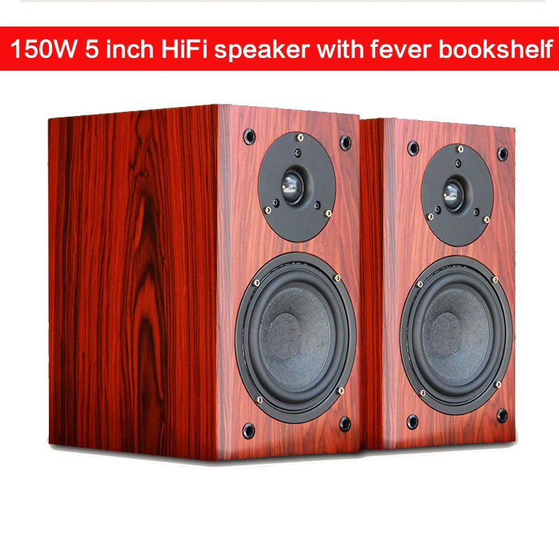 150 W 5-инчов высокомощный говорител Fever Пасивна bookshelf Hi-Fi Аудио САМ за Домашно кино от висок Клас Настолен Високоговорител Фронтален Аудио