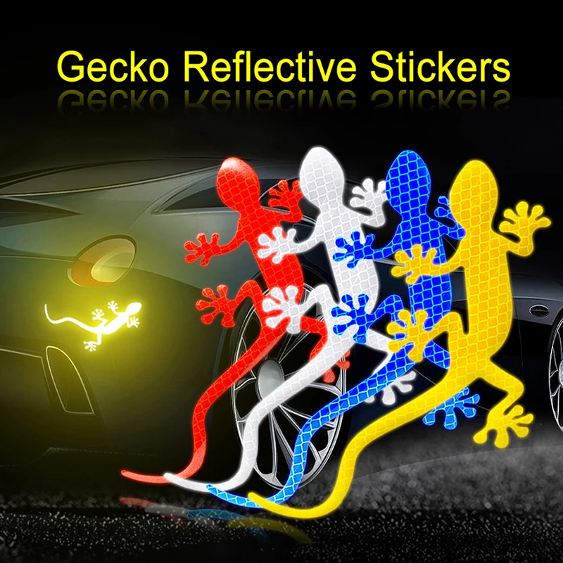 Светоотражающая Стикер Гущер 3D Триизмерна Креативен Стикер Лого на Опашката на Автомобила
