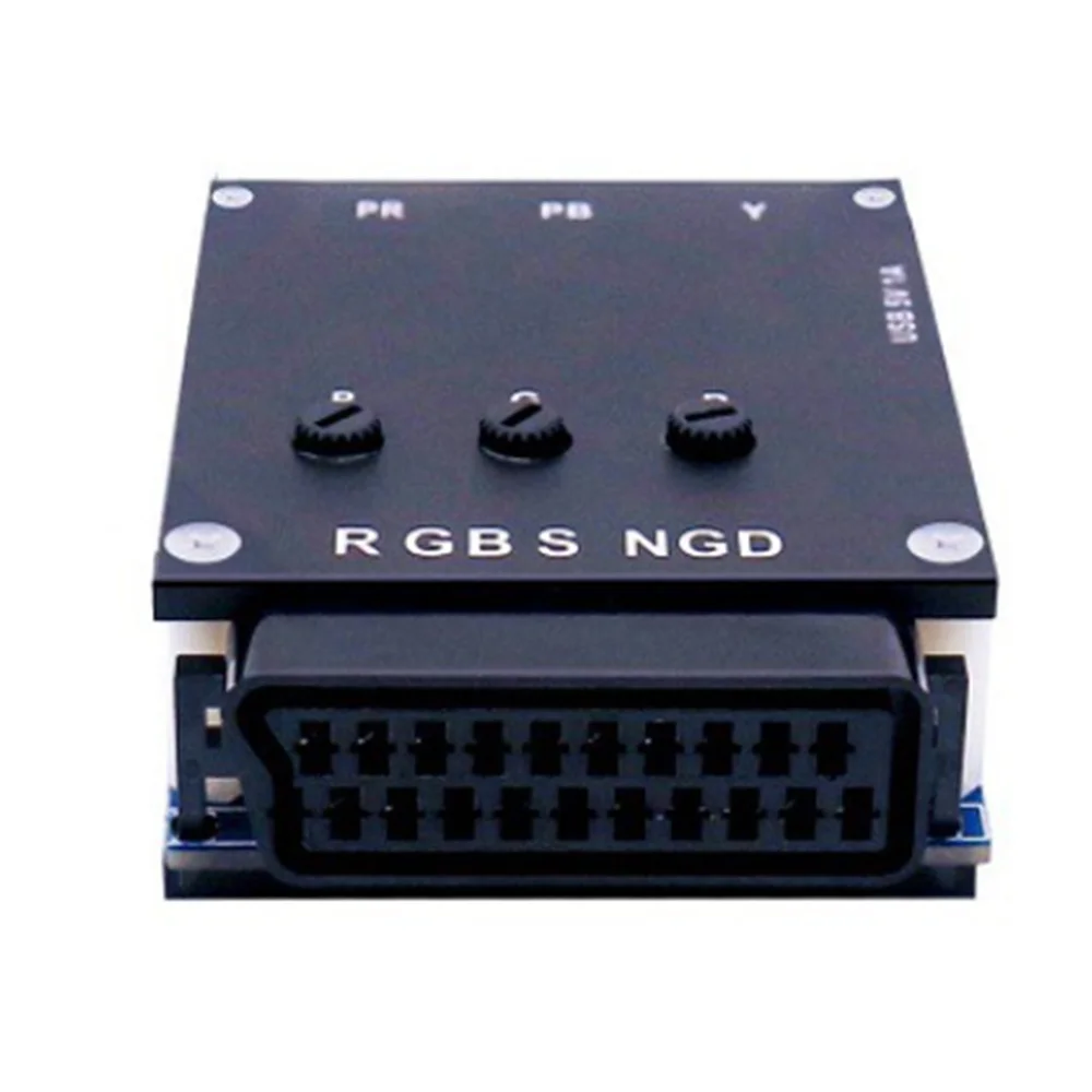 RGBS SCART в ypbpr компонент Компонент Транскодиране Конвертор Ретро конзола, RGBS в компонент разликата в цвят