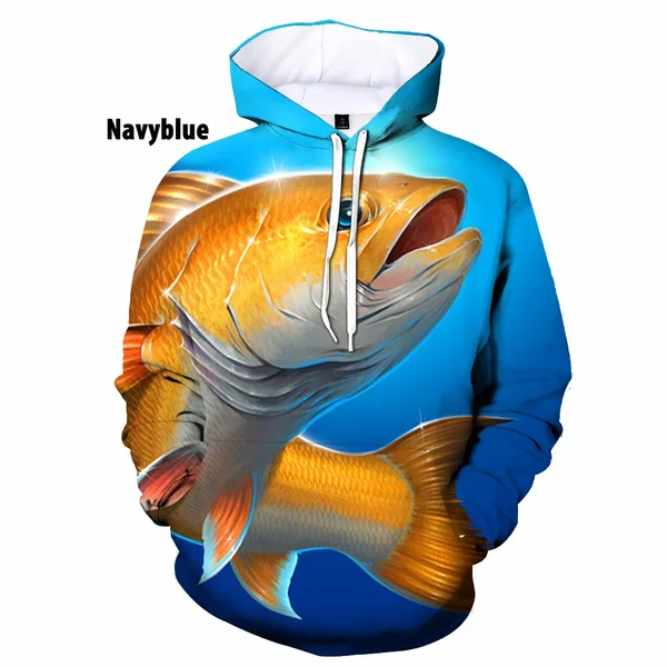 Риболовът новост 3D Печатни Мъжки Hoody Унисекс Качулки Мода Hoody Градинска Ежедневни Пуловер